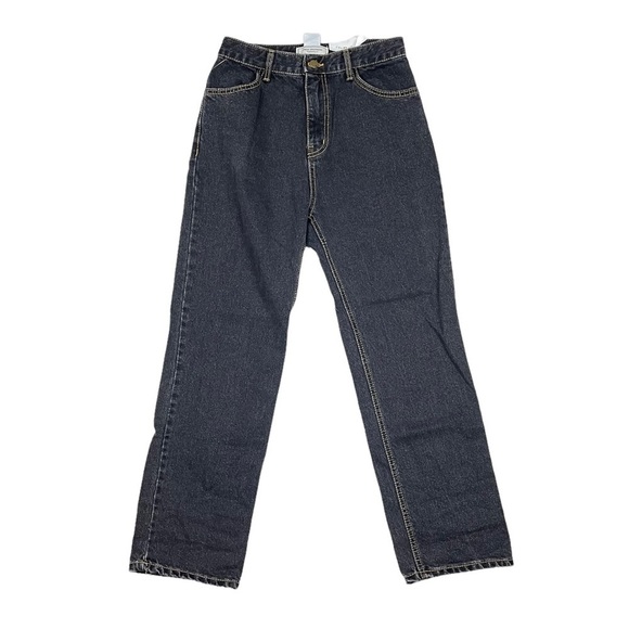 From Beginning High Rise Jeans Women's Size Medium Dark Wash Straight Fit New - Picture 1 of 5